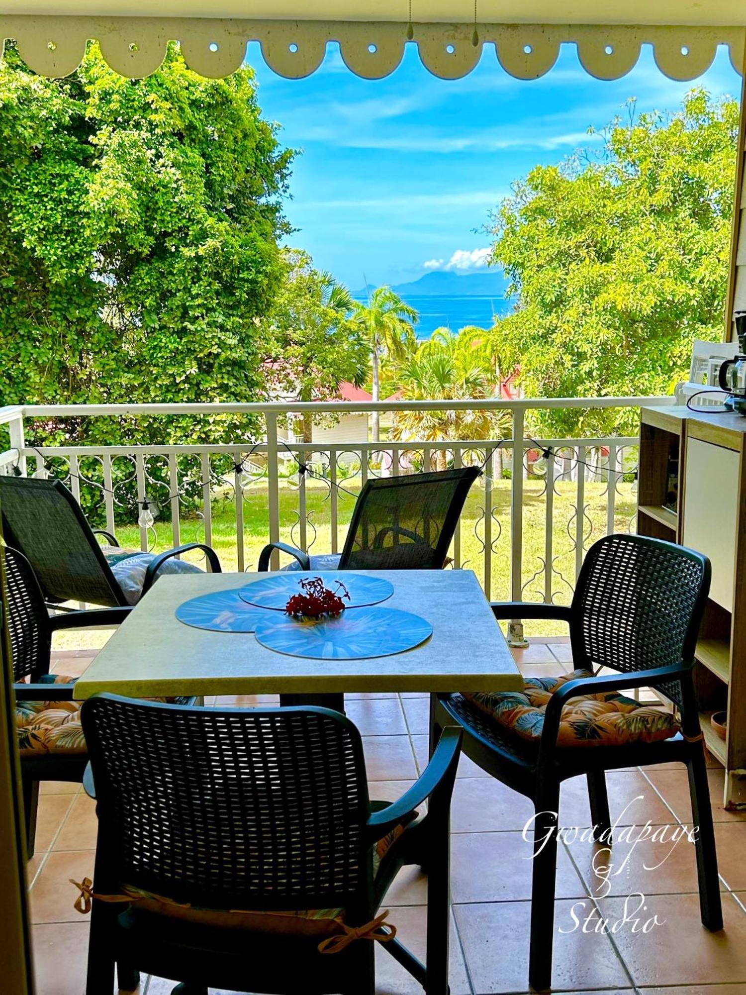 Vue Exclusive Mer Et Volcan, Village Vacances Avec Plage Et Piscine, Les Gwadastudios Sainte-Anne  Exterior foto